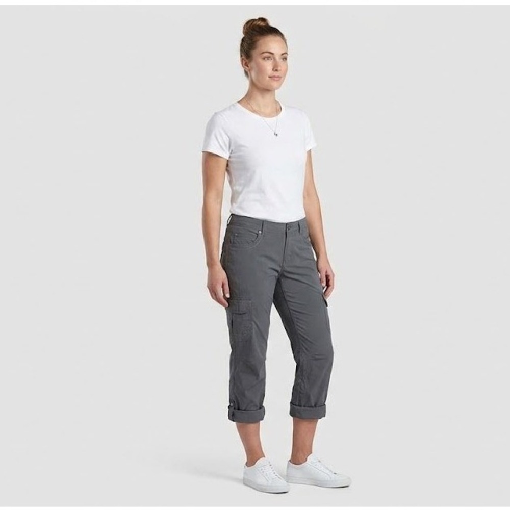 KÜHL Splash Cargo Pants Womens 10 Short Gray Roll Up Hiking Outdoor Gorpcore